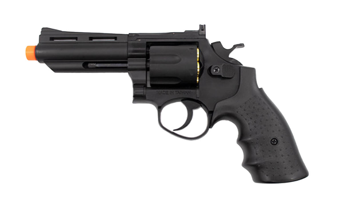 Valken Infinity 357 Green Gas Airsoft Revolver, Black
