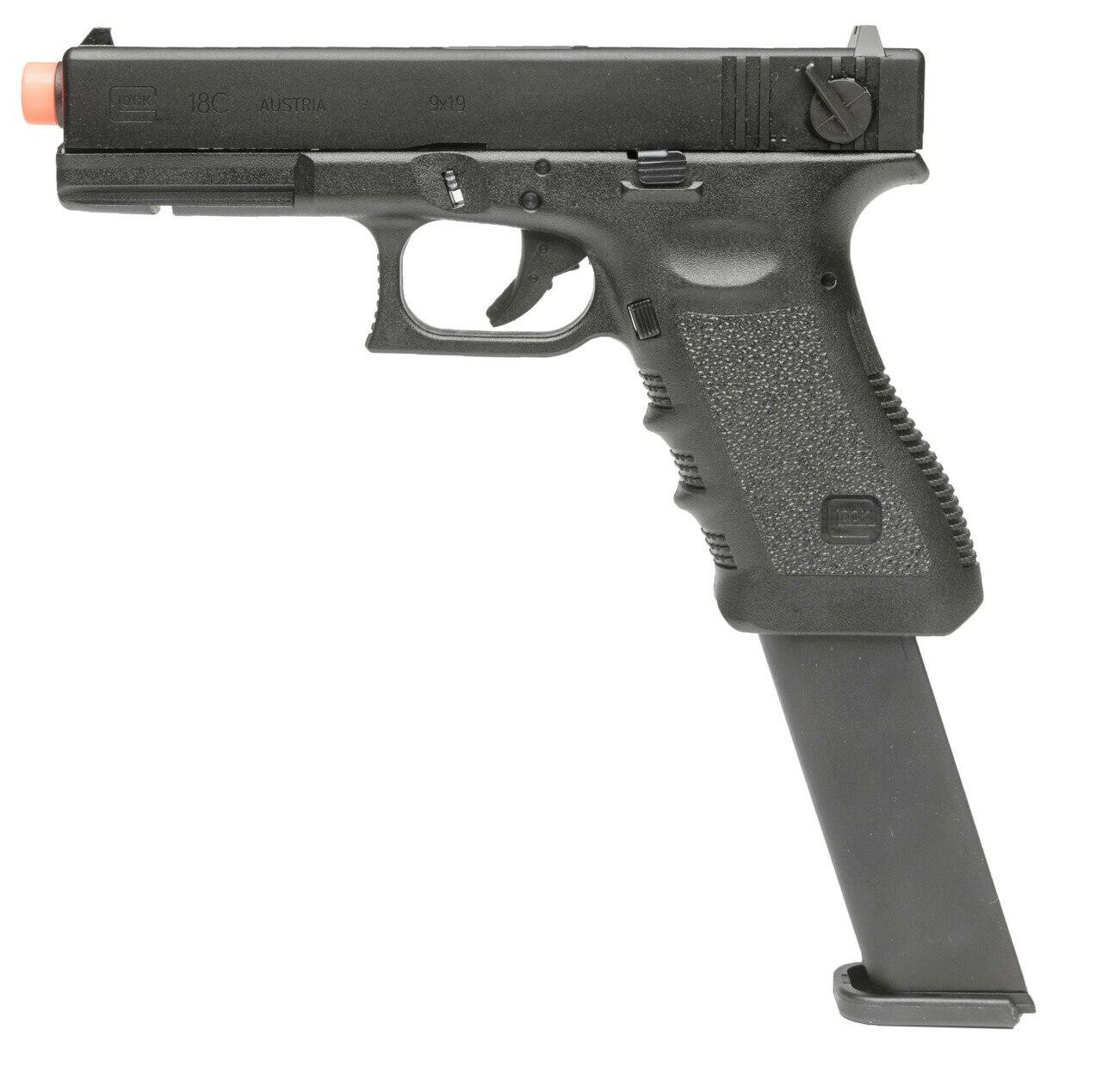 VFC Glock G18 Gen3 Gas Blowback Airsoft Pistol w/ Extended Magazine, Black