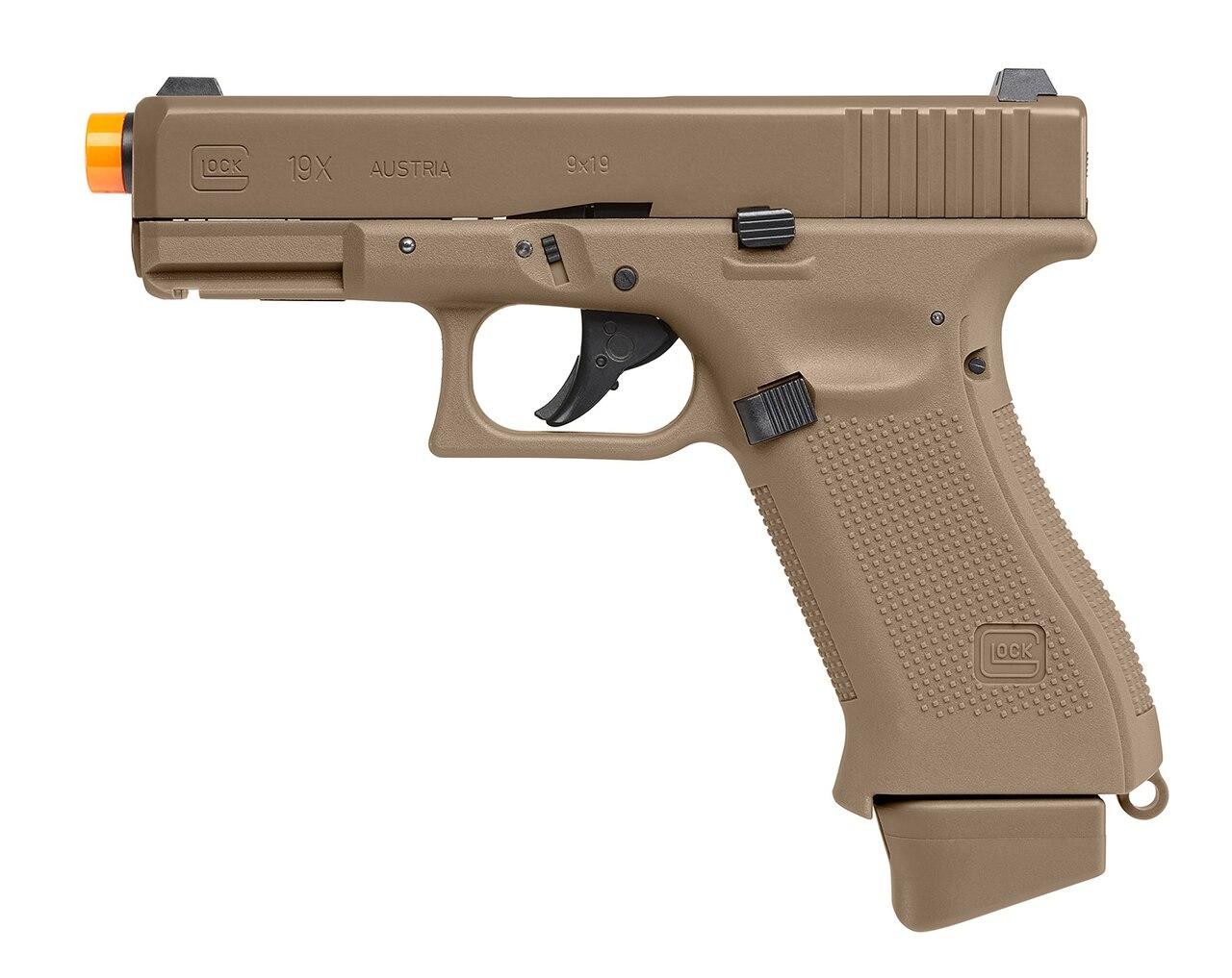VFC Glock G19X Co2 HALF Blowback Airsoft Pistol, Tan