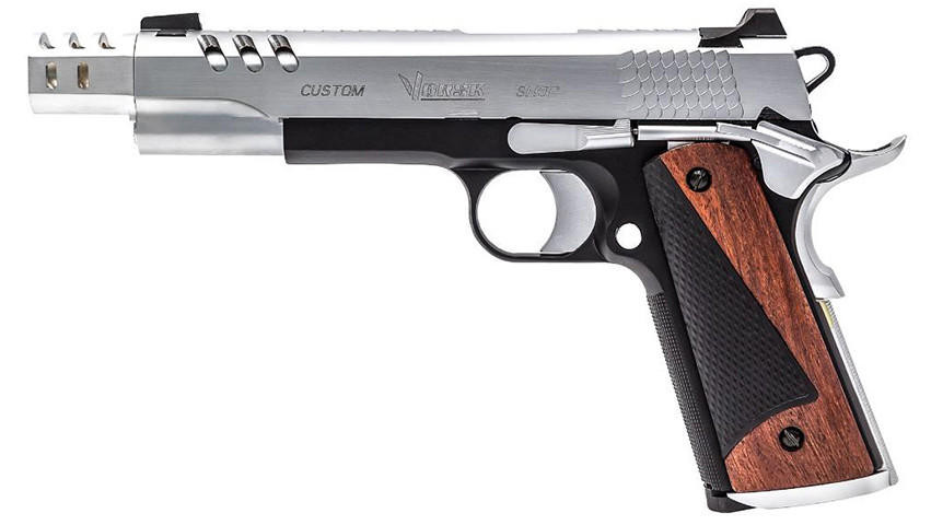 Vorsk CS Defender Pro MEU Gas Blowback Airsoft Pistol, Black/Silver