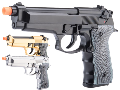 We-Tech Select Fire M92 Eagle Gas Blowback Airsoft Pistol