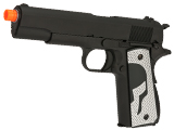Evike.com Class I Custom “Spartan” WE-Tech 1911A1 Gas Blowback Airsoft Pistol – Black