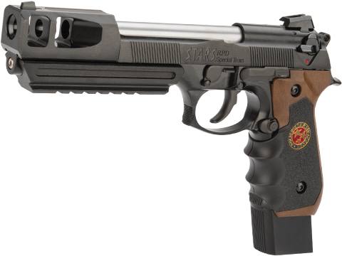 WE-Tech Custom Barry Burton BioHazard M92 GEN II Select Fire Gas Blowback Airsoft Pistol