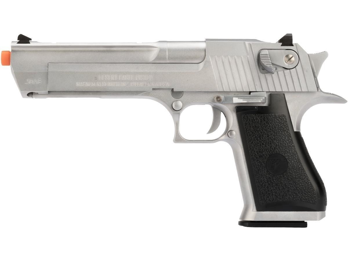 We-Tech Magnum Research Desert Eagle .50AE Gas Blowback Pistol, Silver