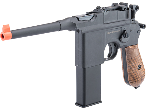 WELL G196 Mauser Broomhandle CO2 Gas Blowback Pistol