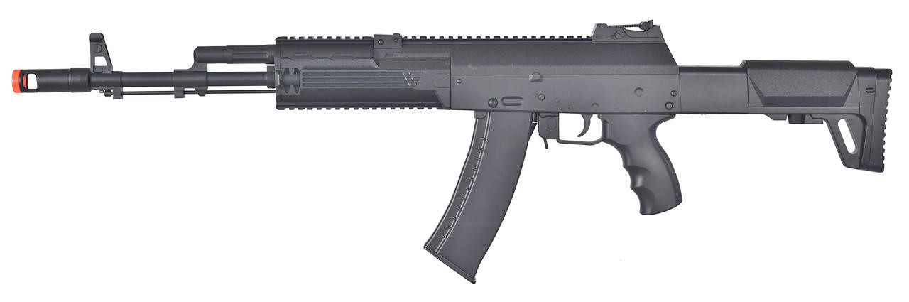 WellFire D12 Tactical AK-12 AEG Airsoft Rifle, Black