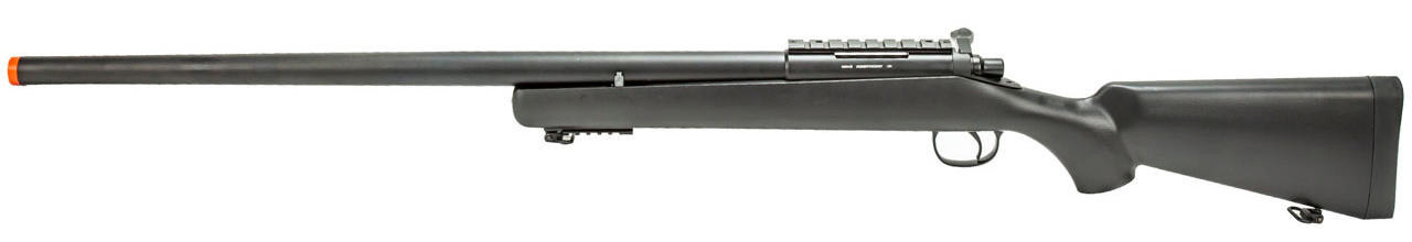 WellFire MBG23B Bolt Action Gas Powered Airsoft Sniper Rifle, Black