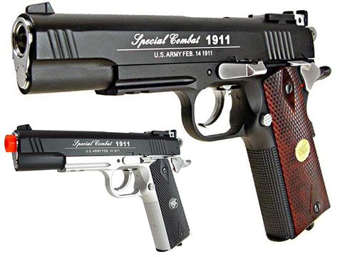 WG Co2 Powered Special Combat 1911 Airsoft Gas Gun